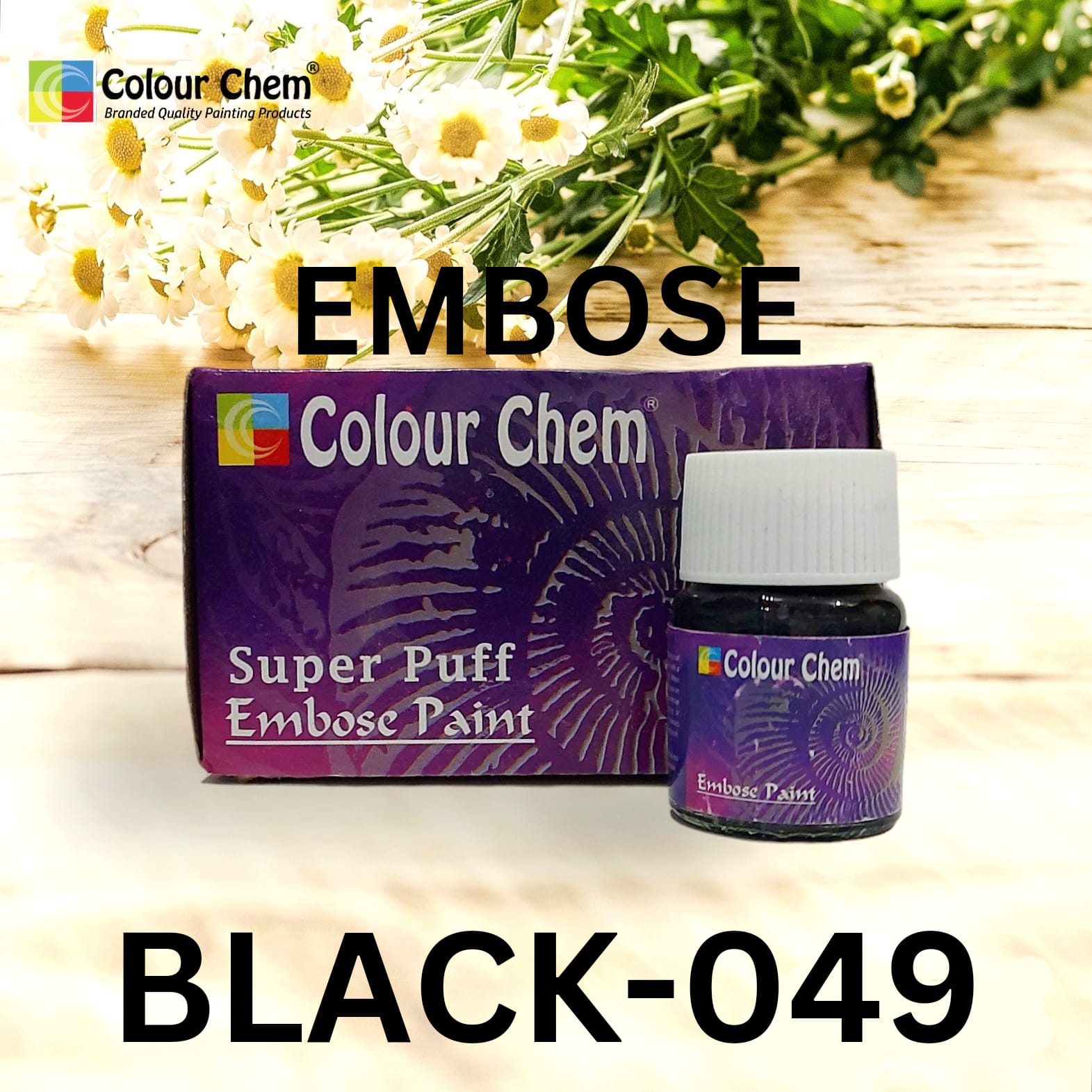 01Pcs Colour Chem Official Emboss Fabric Paints – 3D Appearance And ...