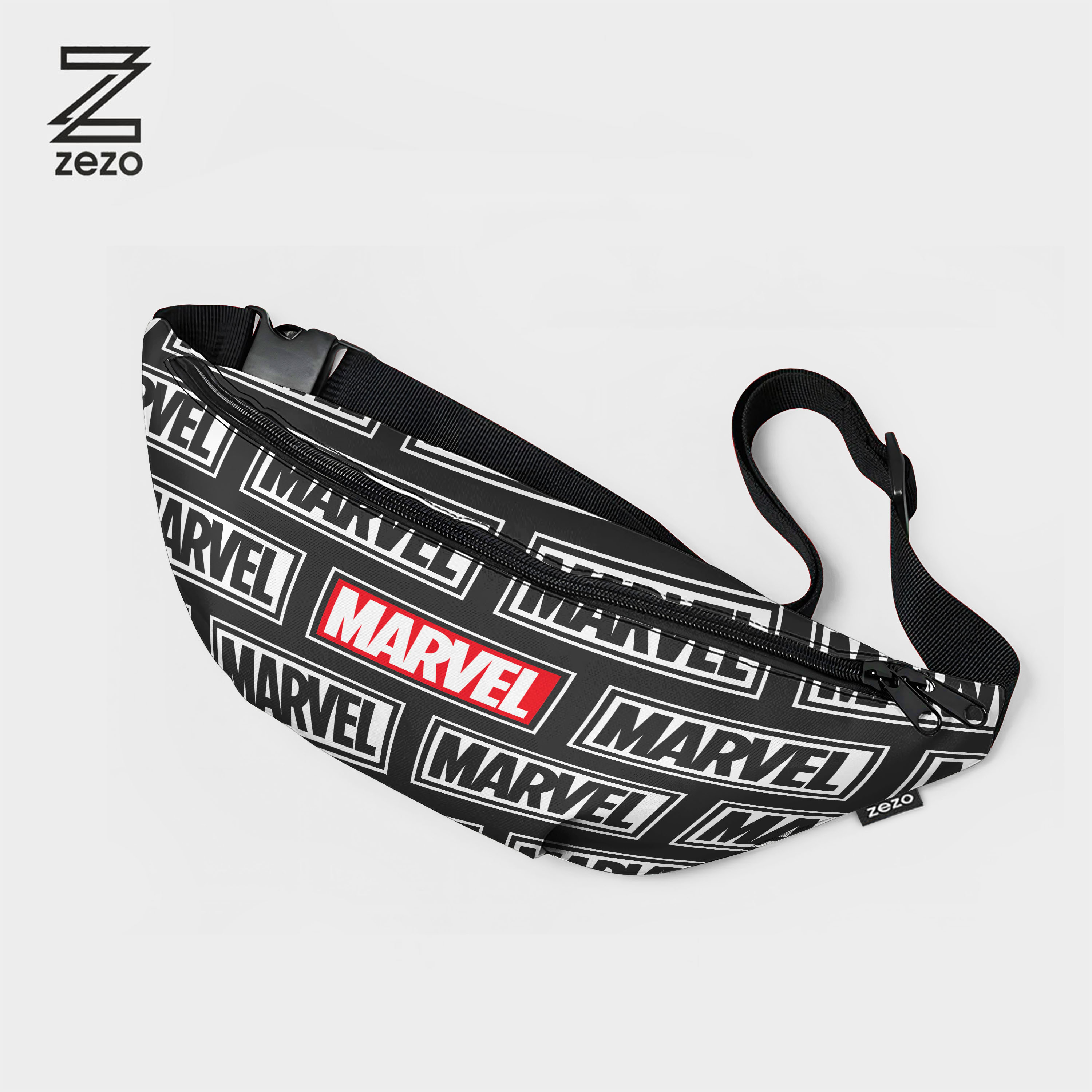 Marvel Crossbody Bag – Durable Waist Bag, Multi-Purpose Fanny Pack for Men & Women – Perfect for Travel, Workouts, & Casual Use by Zezo