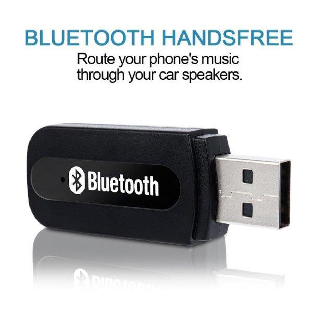 USB Portable Bluetooth Wireless Audio Music Receiver Dongle Car Audio BT Adaptor And AUX Cable