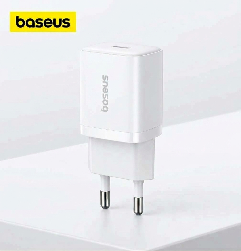 Baseus 30W PD China Laat GaN5 USB-C PPS and PD Fast Charger Adapter for Samsung Galaxy, Google Pixel All Mobiles Supported With Universal Compatibility