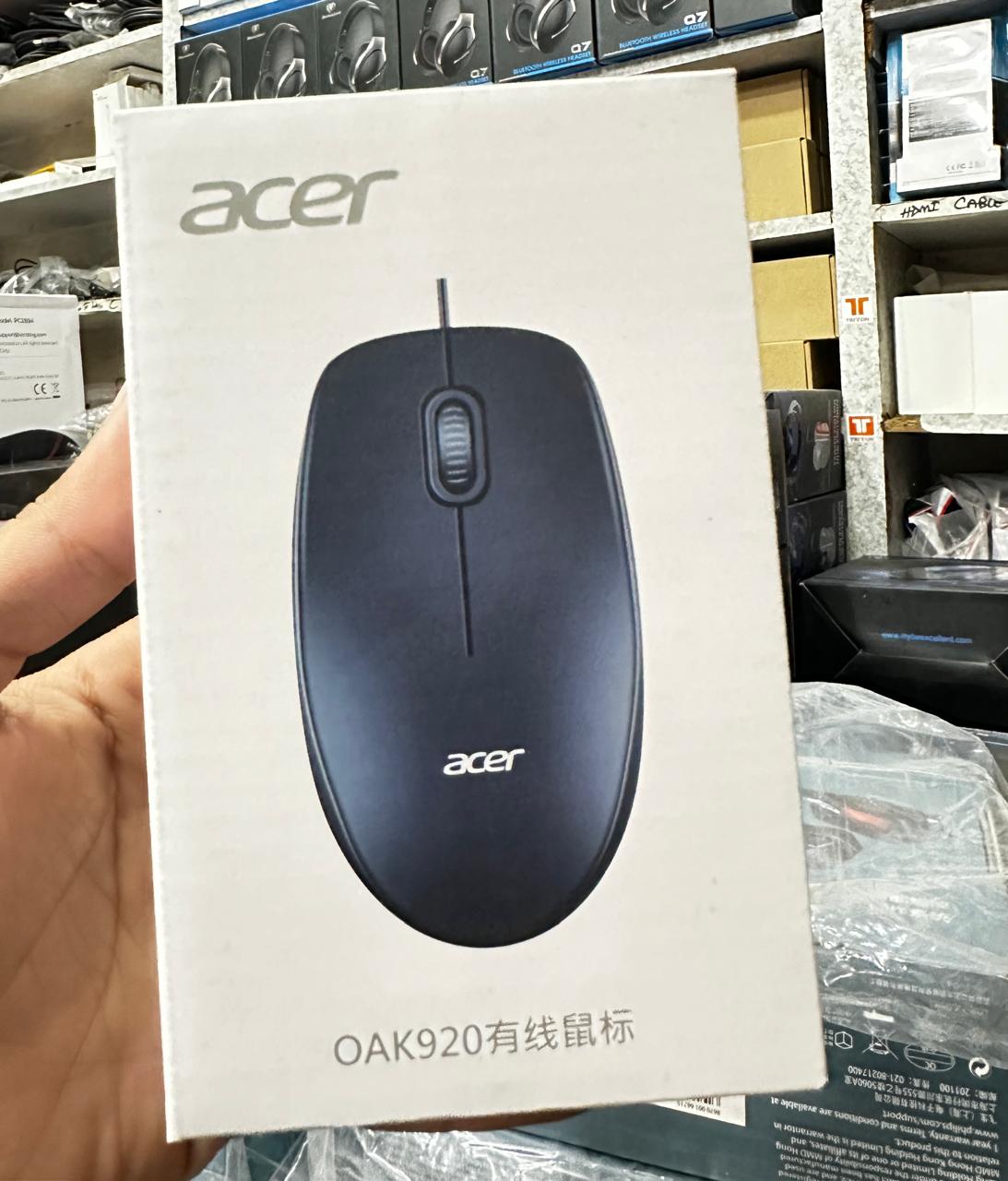 Mouse acer OAK920 Wired Optical Mouse for Computer & laptop normal use for office