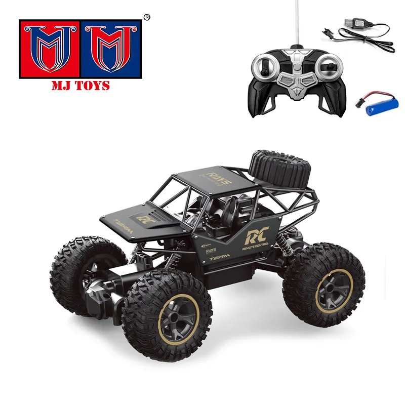Rock Crawler Electric RC Vehicles Alloyed Remote Control Toy Car Rechargeable batteries for Kids & Boys