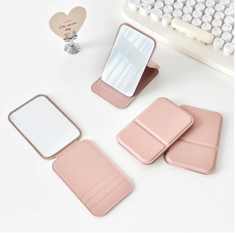 FANTZEI Premium Quality Mini Makeup Makeup Mirror 11x7cm, Portable High Definition Cosmetic Mirror Portable Ultra Thin Compact Vanity Table Mirror