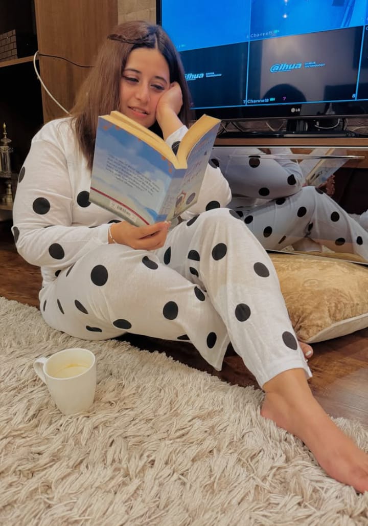 Full & Half SLeeves Women's White & Black Polka Dot Nightwear Set – Soft Cotton Pajamas – Stylish Sleepwear for Summer & All Seasons causl T-shirt Pajama nightwear sleep dress girls dress nighty night suit top tank tee pajama trouser 2 piece suit premium