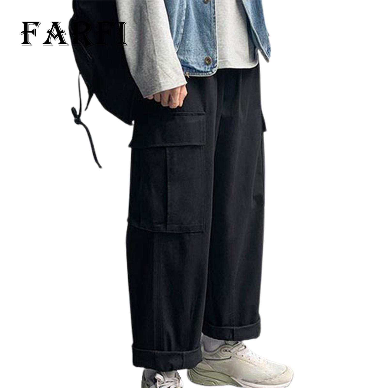 Farfi Pants Warm Casual Breathable Breathable Elastic Ankle Pants Hip Hop  for Men