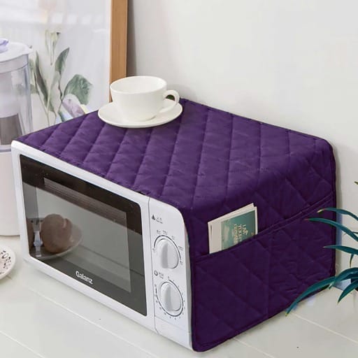 Microwave Oven Cover Dust proof Double Pocket Storage Bag Size 13x37 inches