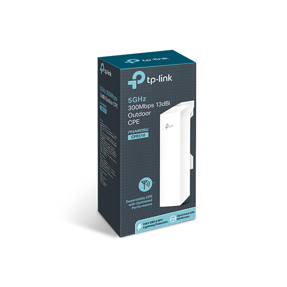 TP-Link Wi-Fi Outdoor Range Extender CPE510 / CPE610 / CPE710 15km 5GHz 300Mbps 13dBi Outdoor CPE - 18 Months Brand Warranty