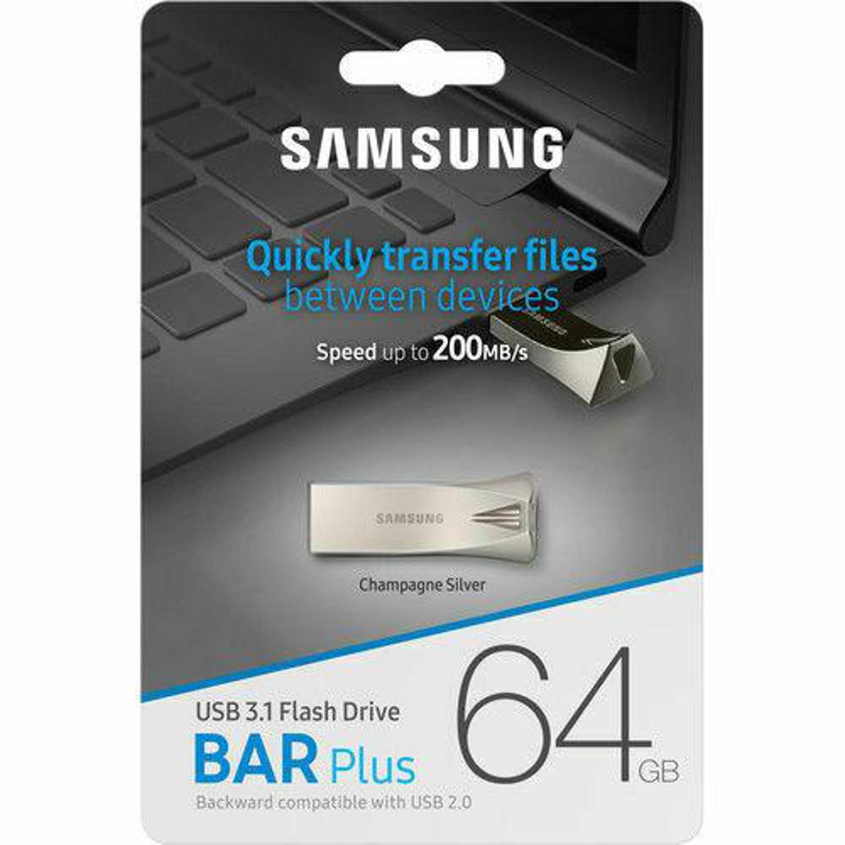 64GB USB BAR Plus FLASH DRIVE (1 YEAR WARRANTY)