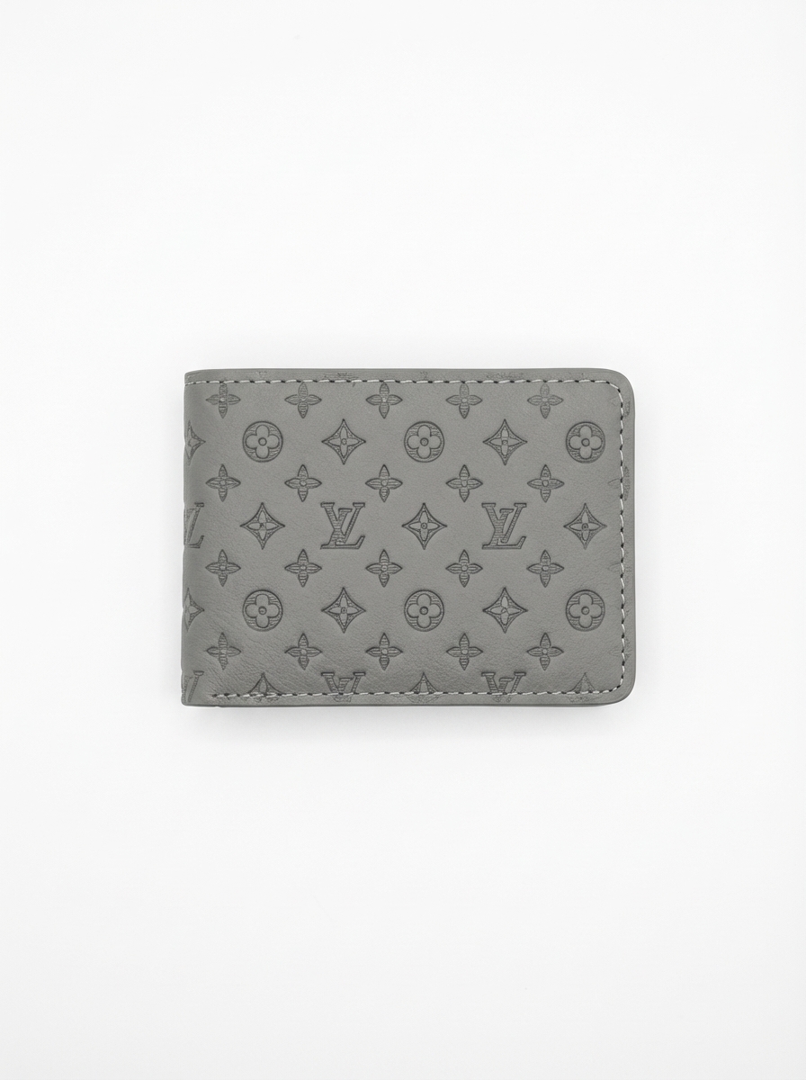 Men’s Luxury LV  Leather Wallet – Slim Bifold Card Holder with Multiple Card Slots | Stylish Compact Wallet for Men