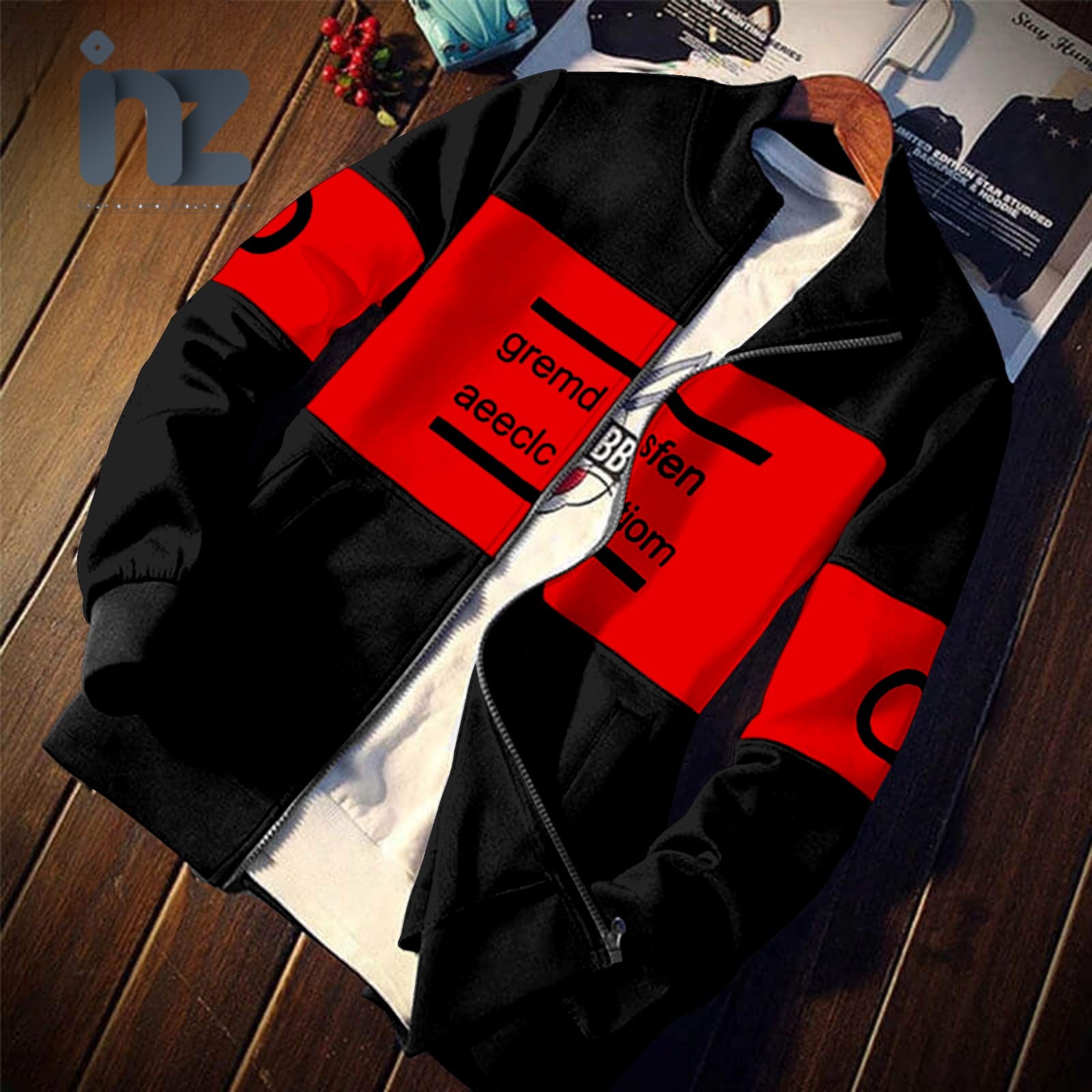 Tee Factory Premium Quality Bomber Jacket Panel Style Zipper Upper For Men & Boys Hoodies For Girls hoodies for women winter fleece Printed Pullover Hoodie - Premium Quality, Stylish Winter Sweatshirt Stylish Contrast Zipper Jacket