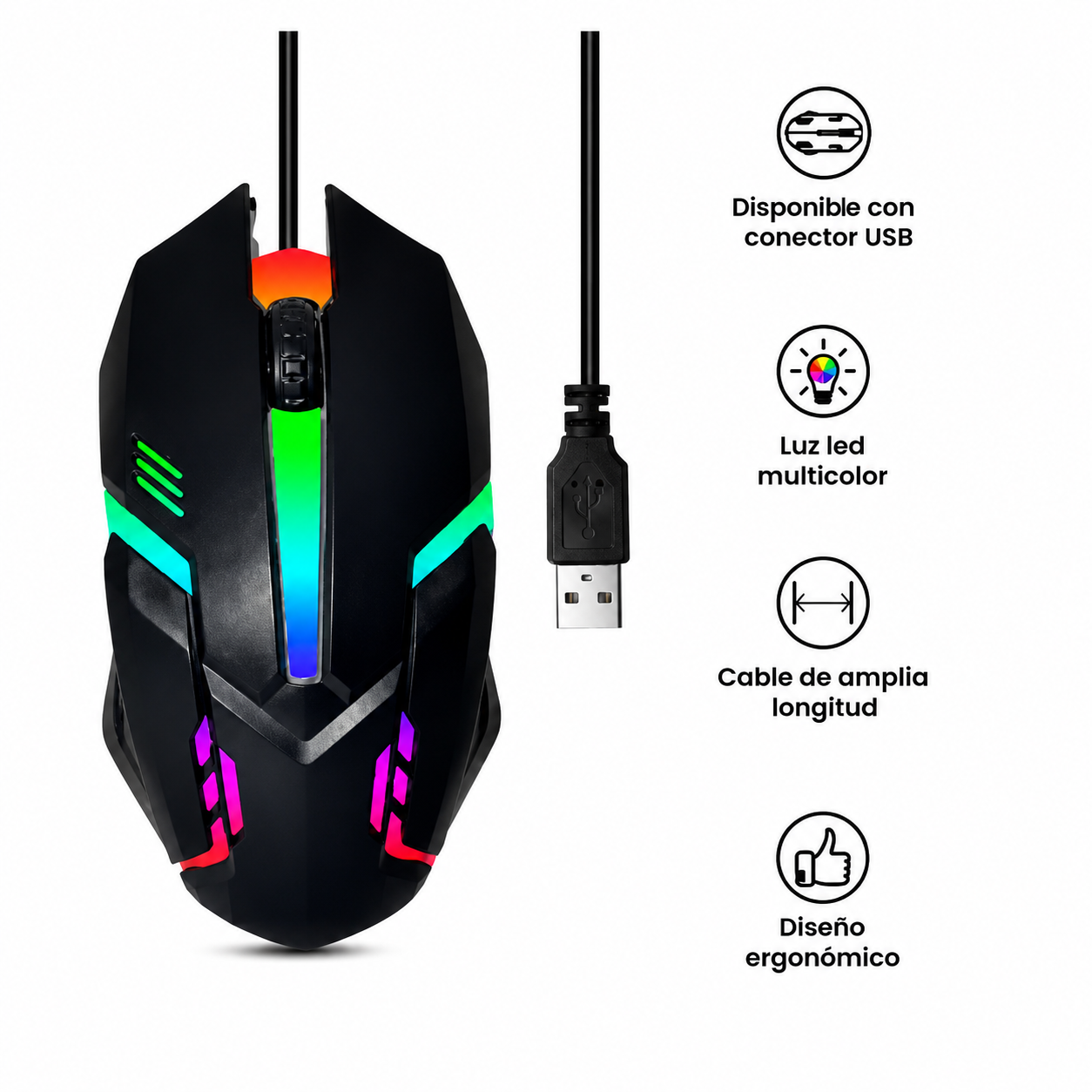 7 light mouse