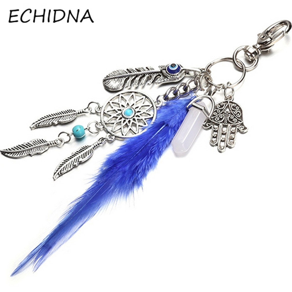 Boho Style Key Chain Dream Catcher Tassel Feathers Pendant Keyring Keychain Daraz.pk