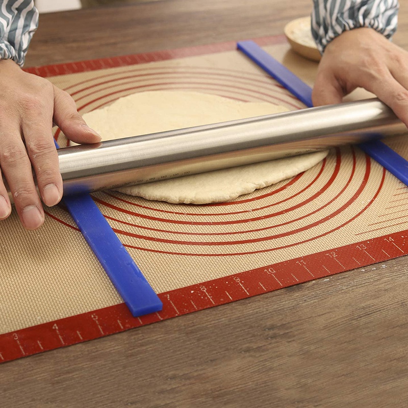 Tiras de silicona para medir el grosor de la masa de 38 cm, espaciador