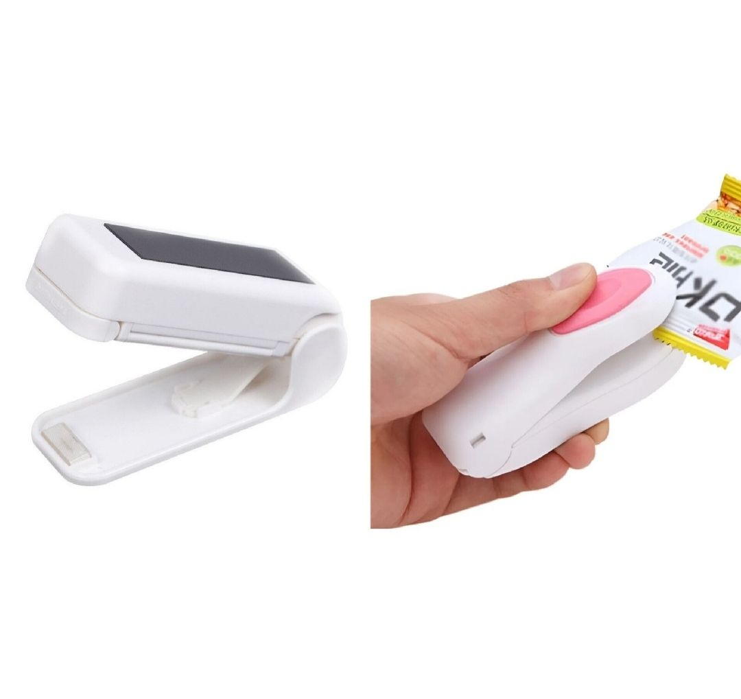 Portable Plastic Bag Sealer Machine | Mini Heat Sealer for Food Storage, Snack and Packaging | Reseal Bags Airtight and Fresh
