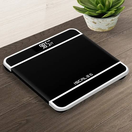 180KG Electronic Digital Body Weight Scale with LCD Display, Tempered Glass Bathroom Weighing Machine, High Accuracy, Step-On, Battery Included