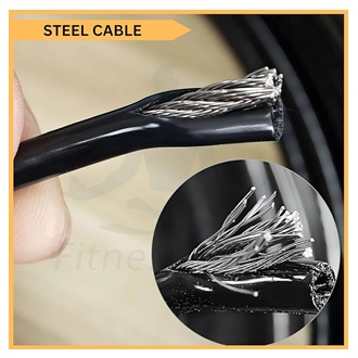 6MM Gym Machine Wire Rope PU Coated Cable 10ft