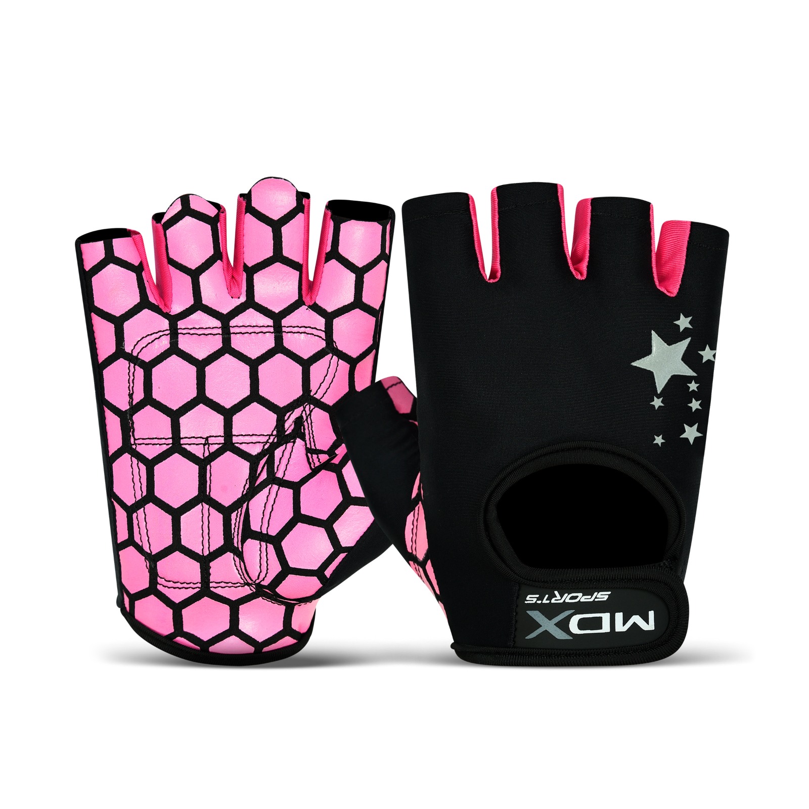 Hight Quality Imported  Adjustable Weight Lifting Fingerless Gloves for Women, Reinforced Palm and Secure Closure, Hand Protection Gear for Gym, Training and Exercise