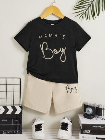 T-Shirts And Short Pants For Kids Baby Boys And Baby Girls  Round Neck Short Sleeves Tee Top's Clothes Sets Dresses Outfit