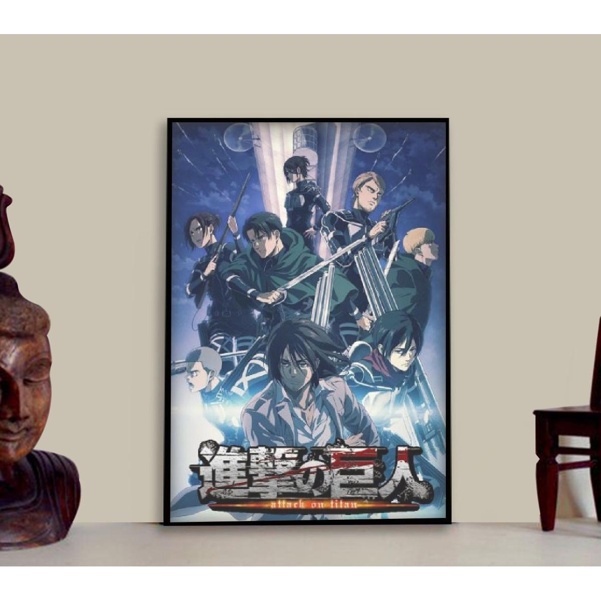 Attack on Titan Photo Frame for Anime Boys and Girls Digital Printed