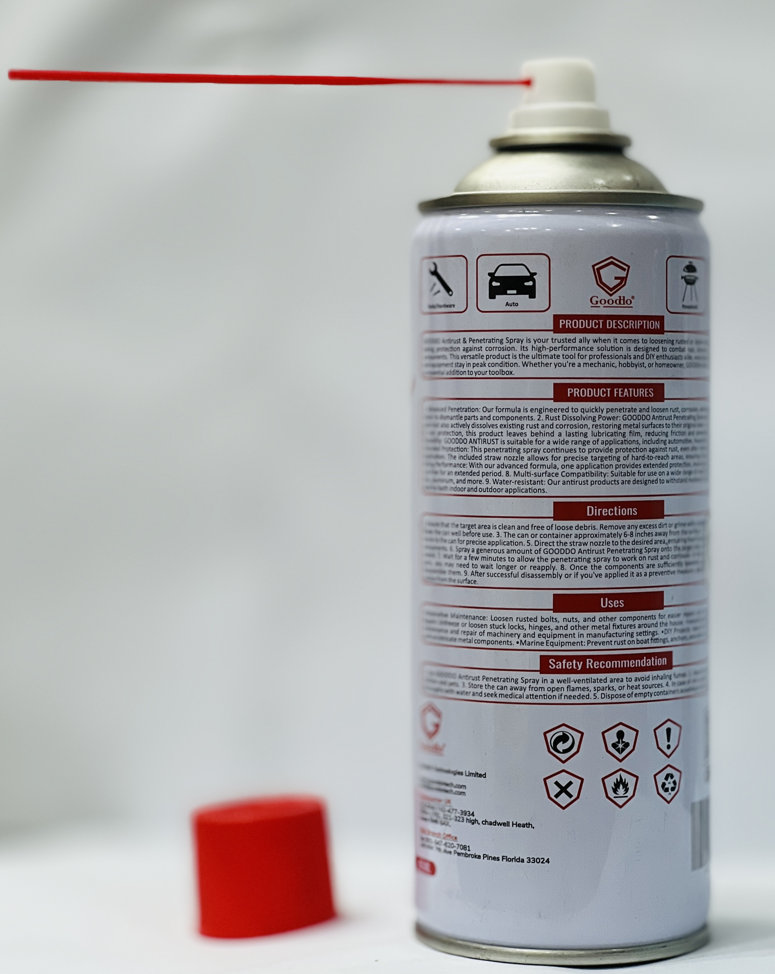 Goddo 7-in-1 Anti-Rust Lubricant,Cleaner,Degreaser,Polish,Disinfectant ...