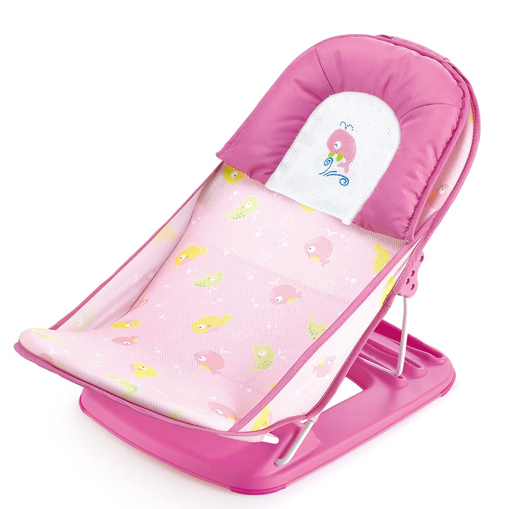 Baby Bather Safety Bath Support Seat Multi-Functional Baby Bath Chair without Head Pillow Foldable Bather For Babies