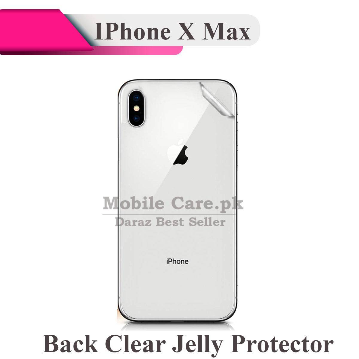 Apple IPhone X Max Back Clear Jelly Protector Soft Film Protection