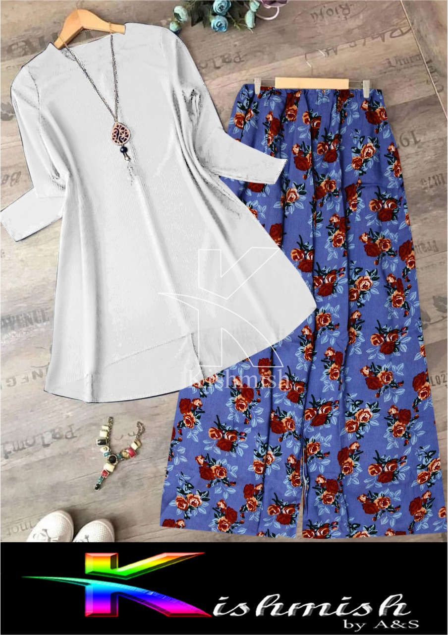 Stylish 2 Piece Suit plain Shirt And 