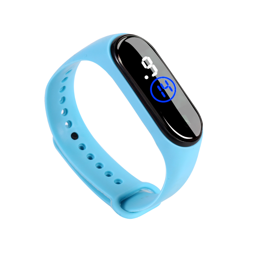 M4 Digital LED Touch Electronic Watch Bracelet 50M Waterproof Men Women Sports Watches Glass Dial Silicone Wristwatch With Box