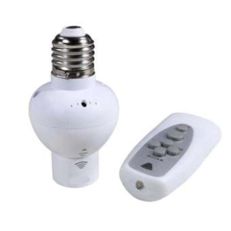 Remote Control Bulb Holder - Adjustable LED Socket with Wireless Remote ...
