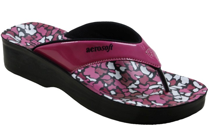 Aerosoft LA-08A4 Women's Violet Comfort Slippers - Soft Chappals for All-Day Ease