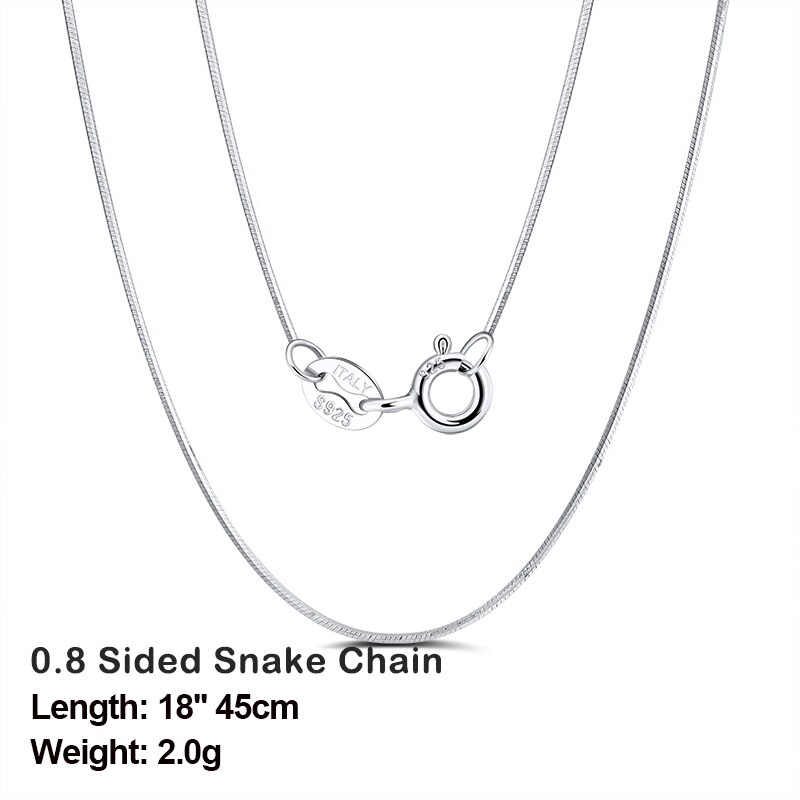 Effie 925 Silver 1mm 1.5mm 2mm Round 