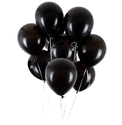 30 Piece Latex Balloons Black & White ,best For Birthday/ Wedding/ Anniversary/ Engagement/ Baby Shower Decoration