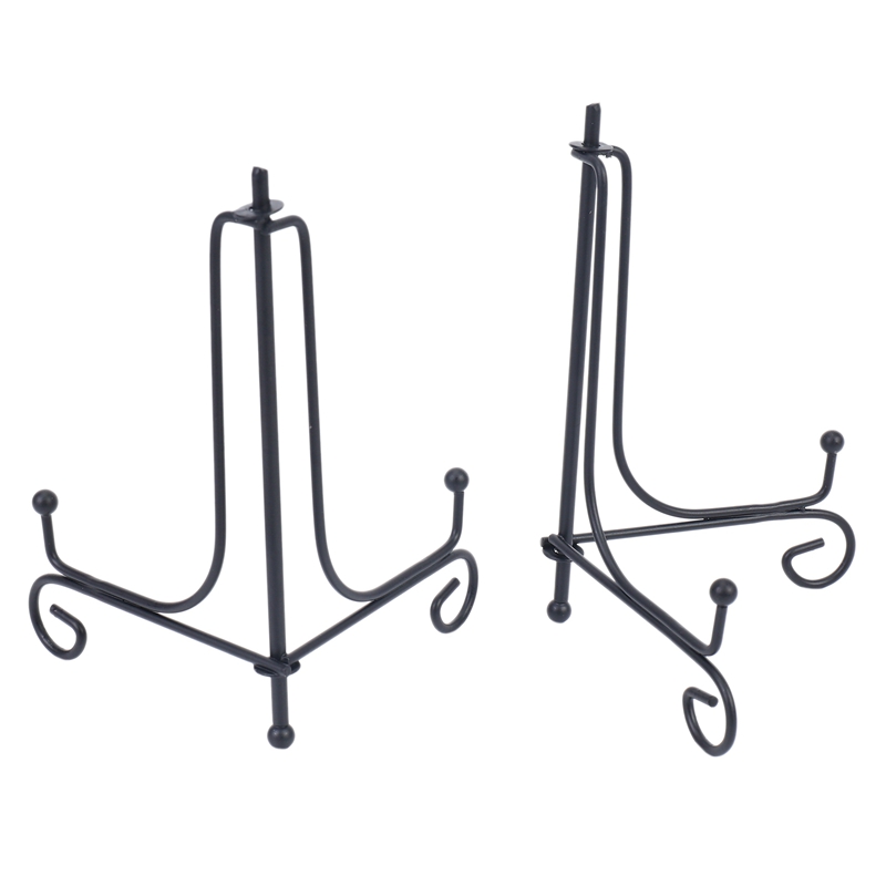 5 Pack Iron Display Stand, Black Easel Plate Photo 【89OFF!】