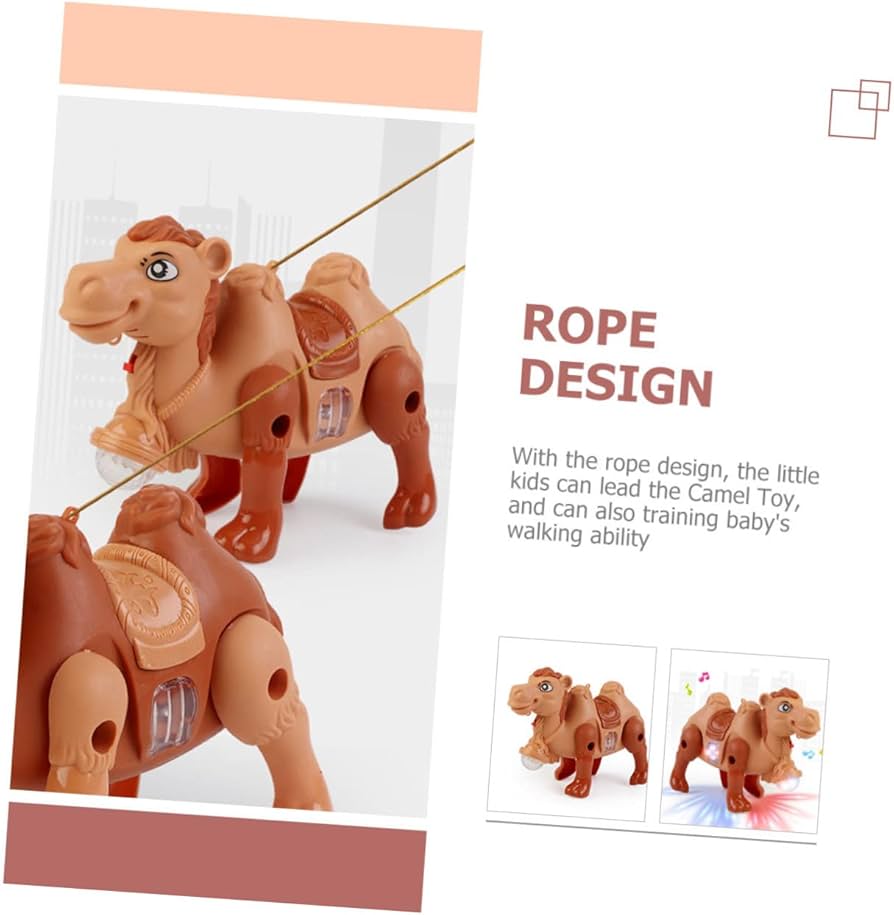Arabic Electric Camel Toy With Light And Music For Kids (Small And Large) Tow Size Available