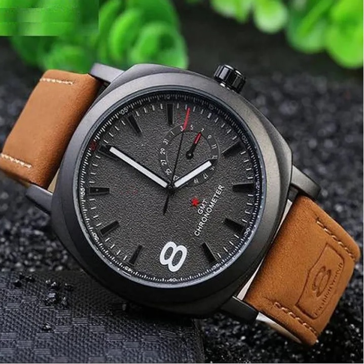 Pack of 02 - 100% Imported Branded Watch for Men and Boys New Design 2025 - 8 Number Classic Watches for Mens Smartwatch With Amazing Arabic Aura Watch for men