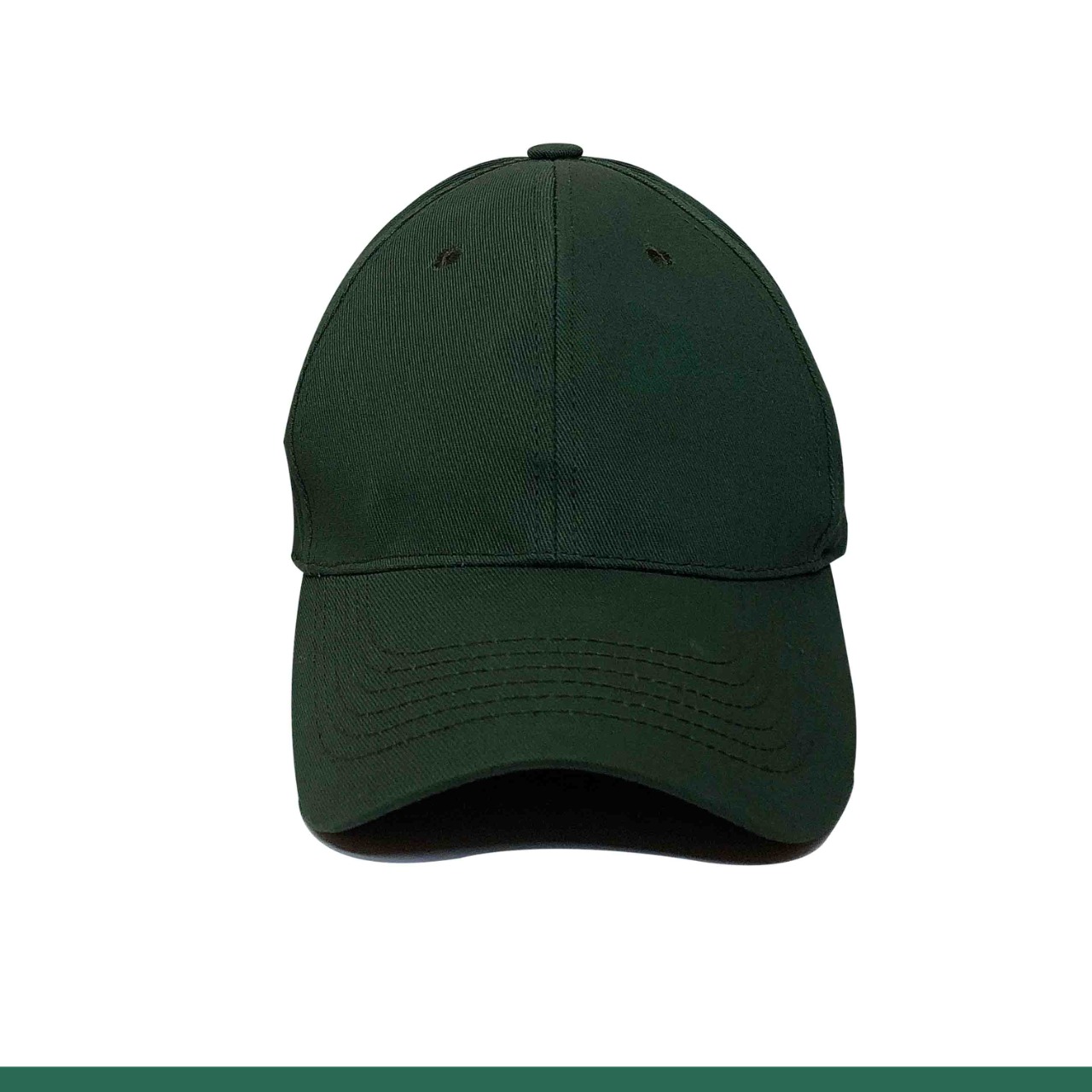 plain green cap