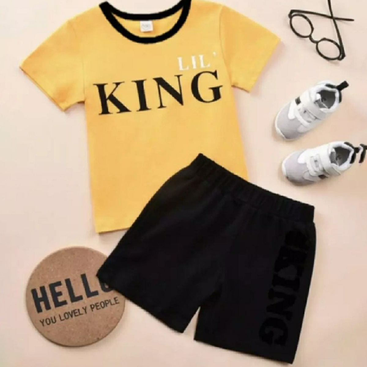 T-shirt And Short Pants For Kids Baby Boys And Baby Girls Round Neck Short Sleeve Tee Top's Clothes sets Dresses outfit