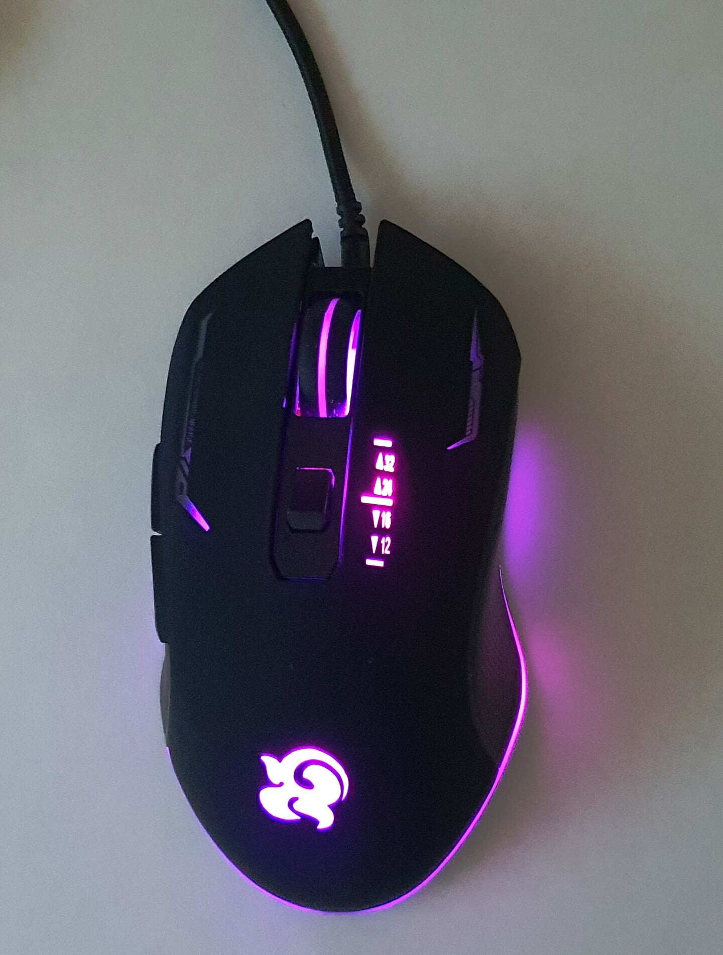 Inner Setting T9 USB Wired Gaming Mouse | 3600DPI Adjustable High Sensitivity Optical Computer Accessories | 6 Buttons Programmable LED Backlit Lighting Ergonomic Desktop Laptop Gamer Peripheral Professional Silent Click High-Precision Tracking-Black