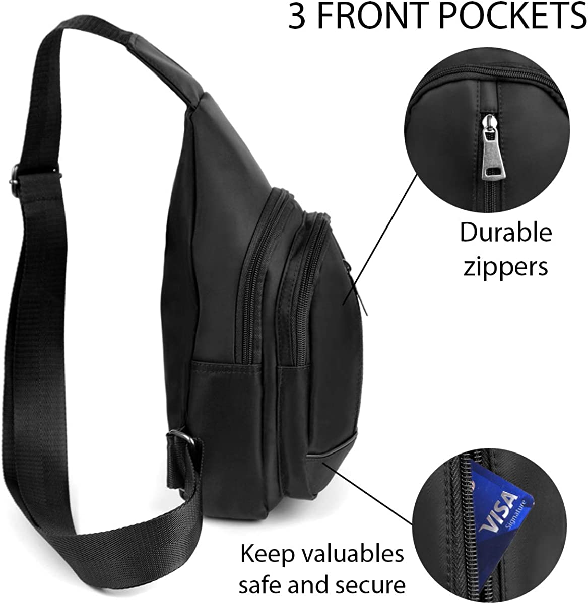 OutDoor Travel Fashion Mens CrossBorder Shoulder Bag Trend Leisure. Chest Bag New Men Simple Nylon Fashion Waterproof One Shoulder Crossbody Bag