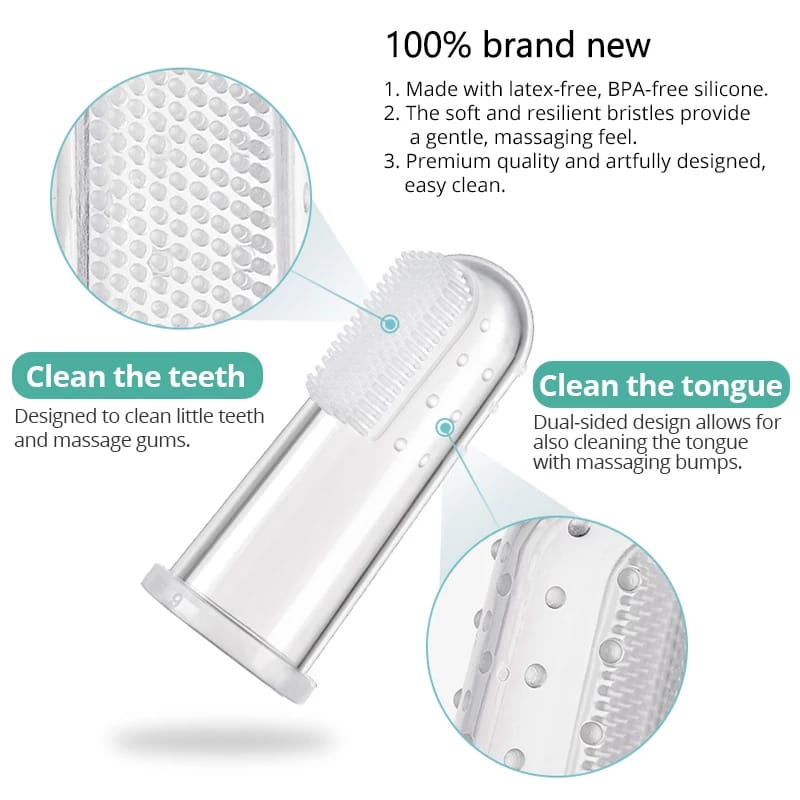 High Quality Baby Kids Silicone Finger Toothbrush