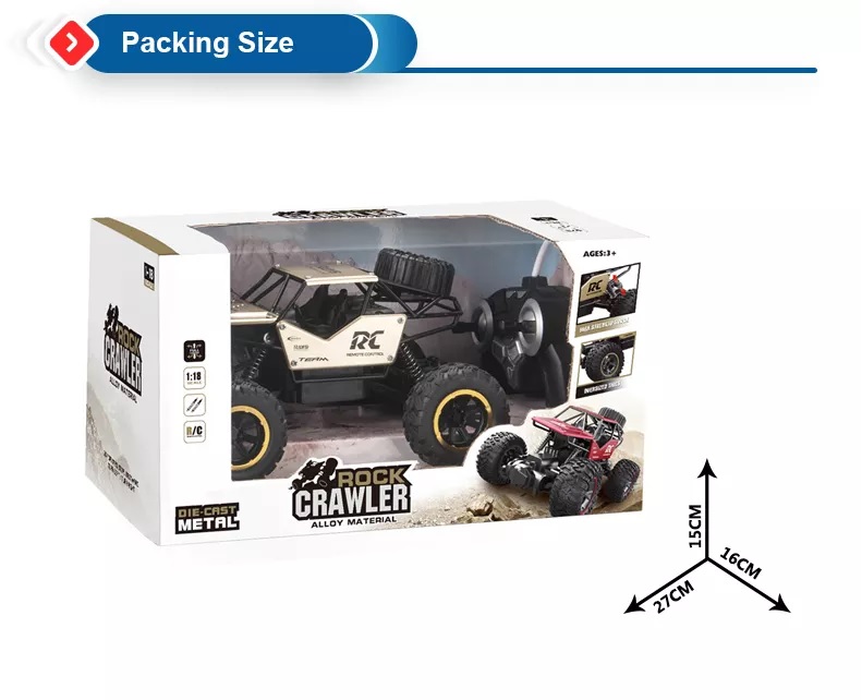 Smoke Rock Crawler Electric RC Vehicles Alloyed Remote Control Spray Toy Car for Kids & Boys Monster RC Truck with Rechargeable Rc Car 4x4 High Speed