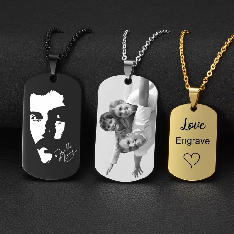 Custom store engraved pendants