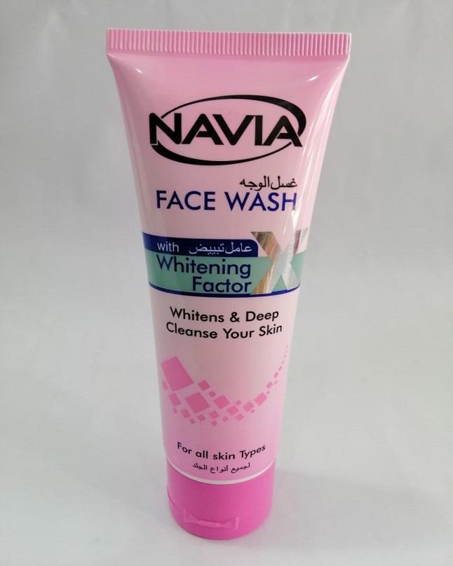navia whitening face wash