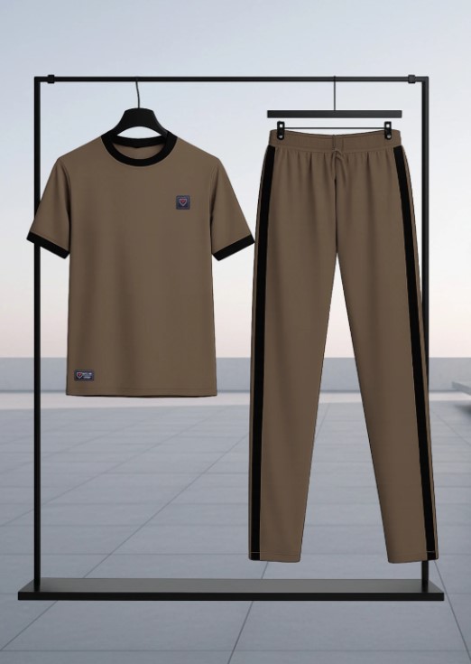 Premium Men's Casual Tracksuit – Summer T-Shirt & Trousers Set