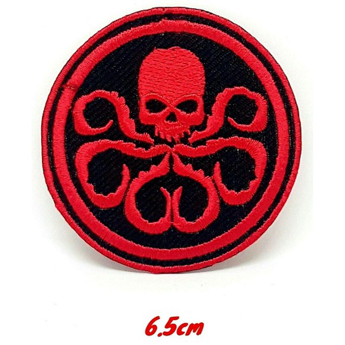 Embroidery  Red Skull Marvel Avengers Iron or Sew on Patch  kids clothing jeans repair bag cap shirt jacket shoes sports craft badge#898