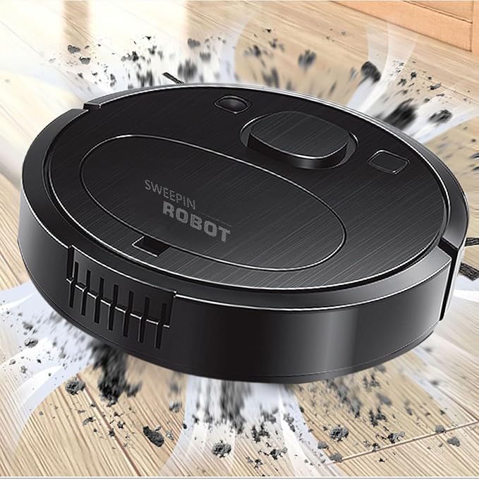 Sweeping And Vaccum Robot Robot Vacuum Cleaner 2 in 1 Sweeping and Mopping Robot Smart  Cordless Floor Cleaner for Home Pet Hair Carpet Tile Smart Robot Vacuum & Mop Cleaner – Strong Suction, Anti-Collision Sensor