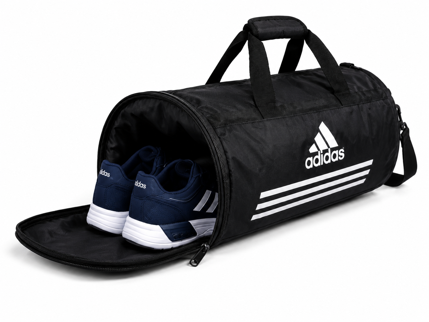 Premium Black Sports Gym Travel Bag with Shoulder Strap & Carry Handle  Multipurpose Duffle Bag for Men & Women