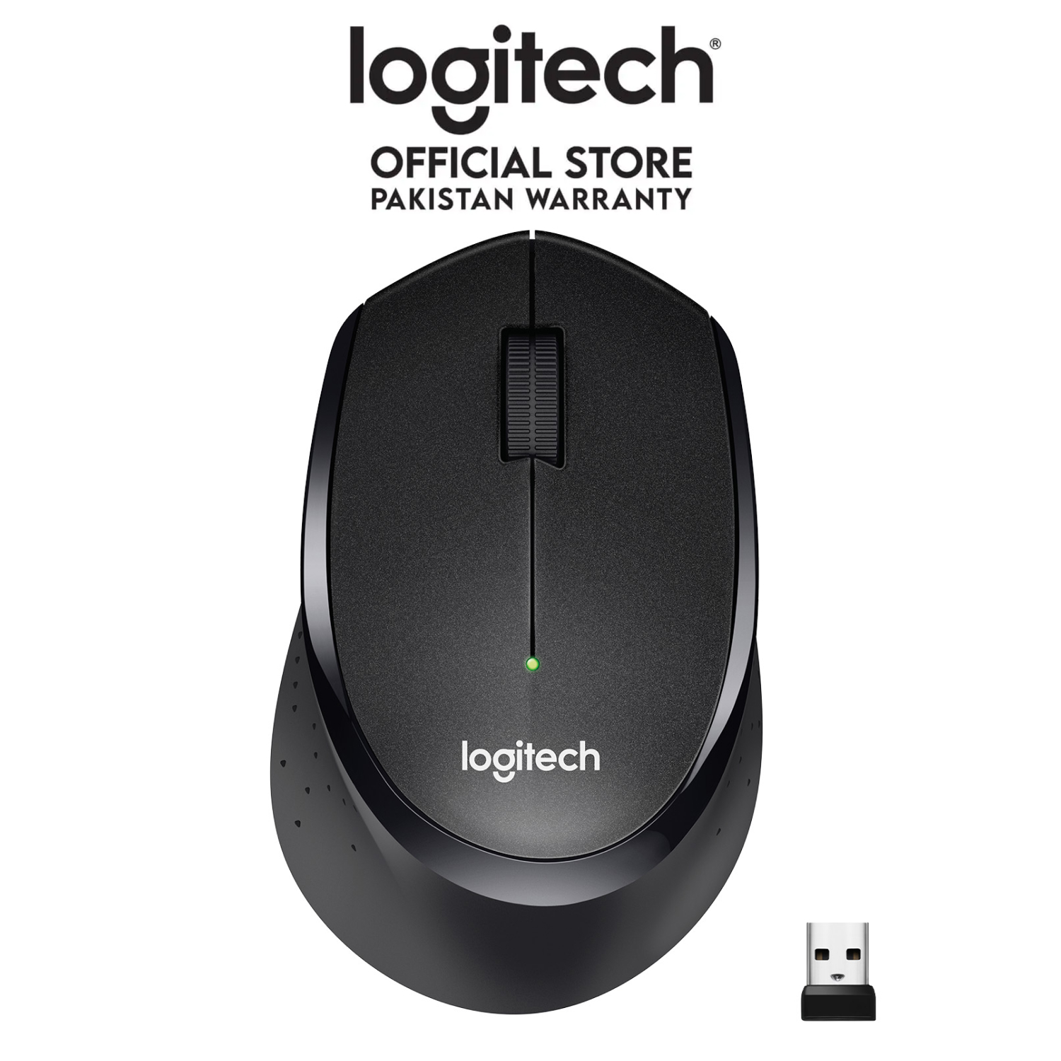 Logitech M331 Silent Plus Wireless Mouse (Black)