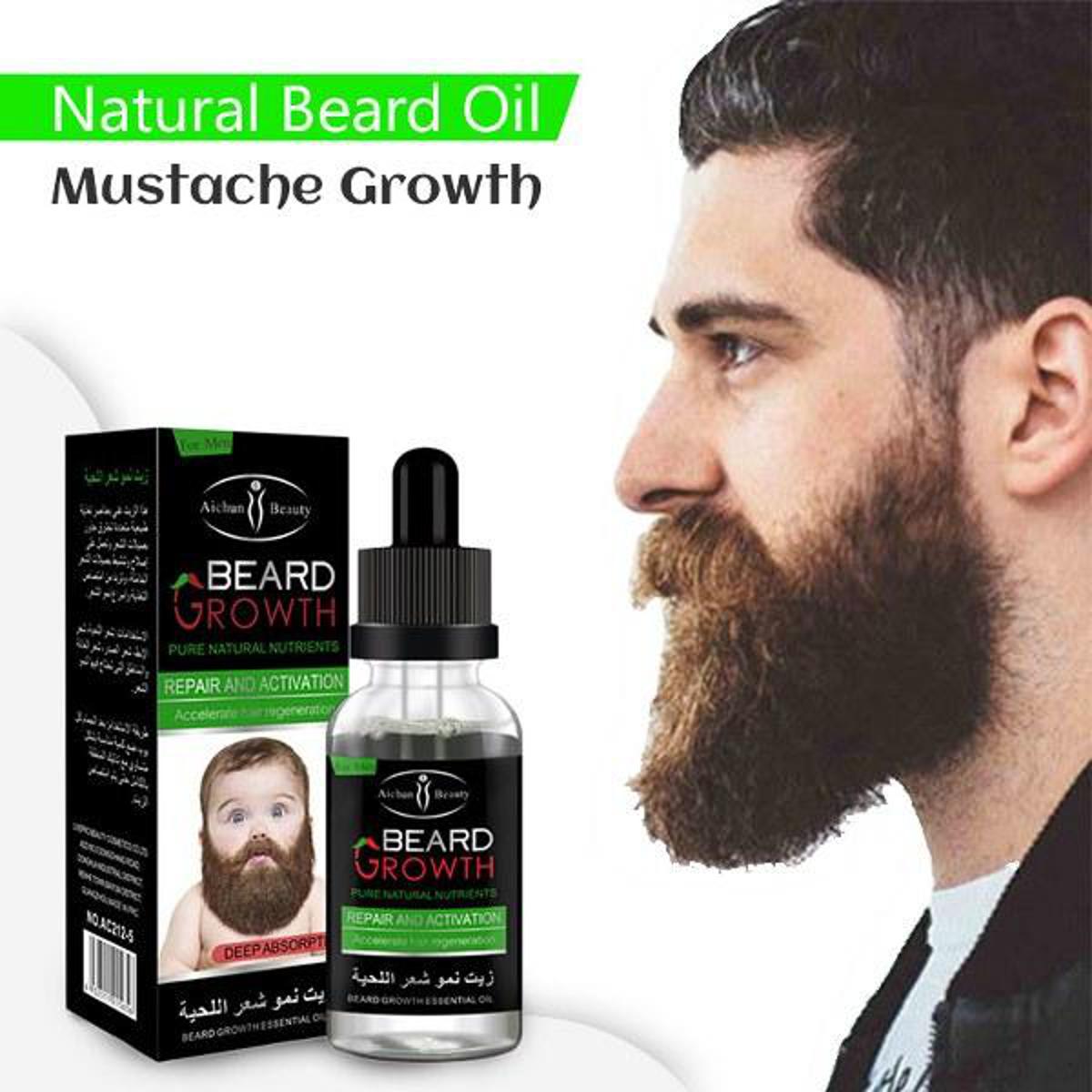 Beard Growth Essential Oil Enhance Facial Whiskers Nutrition