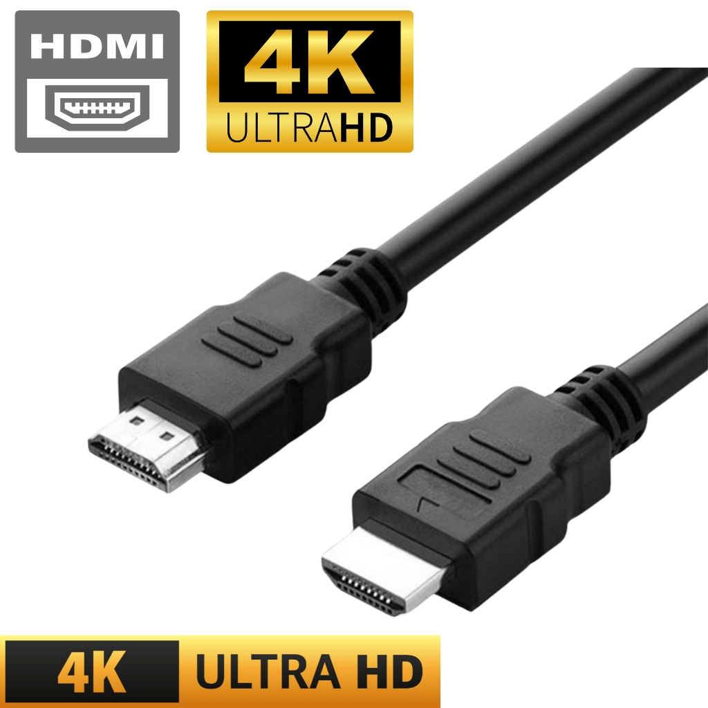 HDMI Cable | High-Speed HD Standard HDMI Wire | Male to Male | 1080P & 4K Compatible | Durable Audio & Video Transmission Cord for TV, PC, Laptop, Gaming & More